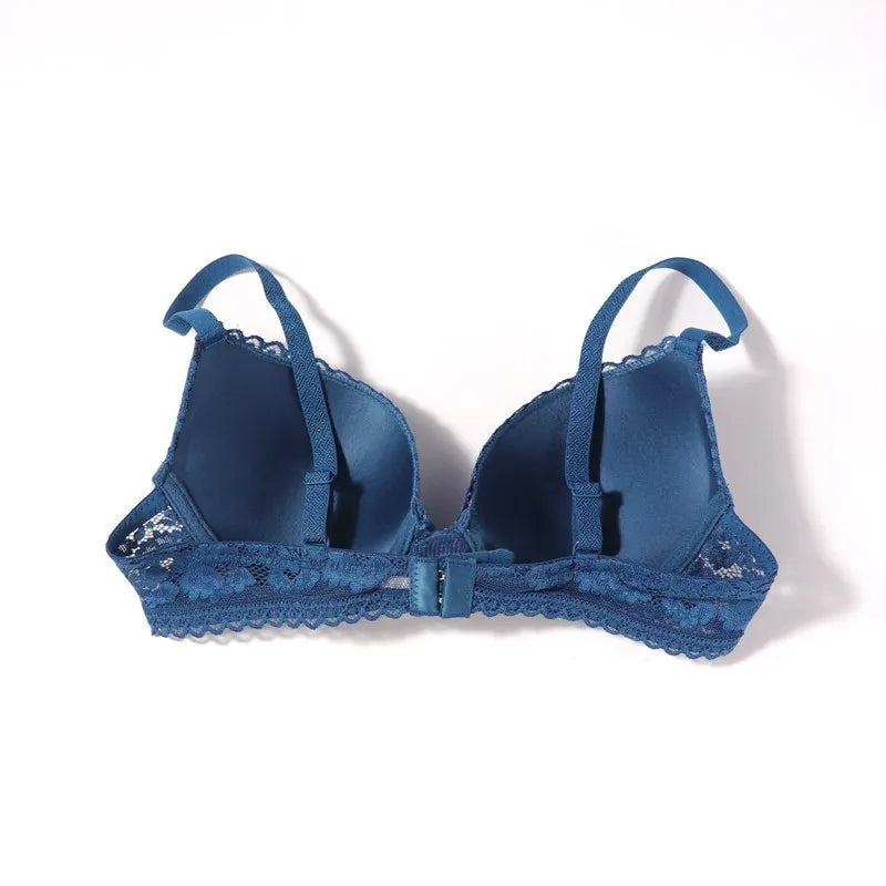 Beauwear B C Small Chest Size Women Bra Thin Cup Mold Soft Cotton Brassiere Hollow Out Lace Underwear Sexy Lace Bh 34 36 38