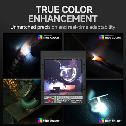 ANDELI automatisk svetsmask med true color och stort synfält