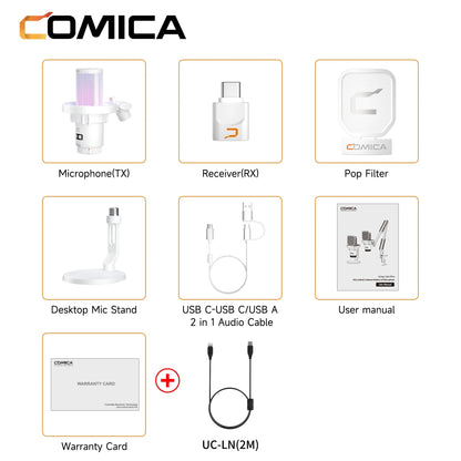 Ejoy Uni Pro wireless gaming microphone for streaming,recording, podcast, youtube. Compatible with Mac OS, PS4/ 5
