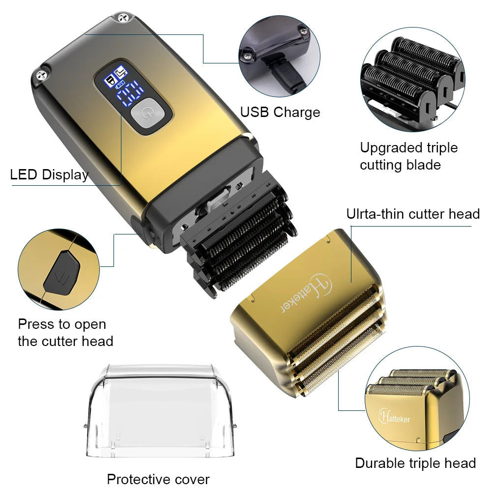 Hatteker RSCW-767 rakapparat med tre roterande blad och USB-C