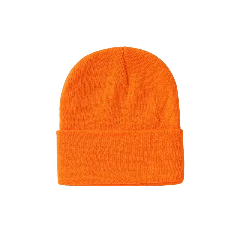 Anpassningsbar Stickad Mössa Brodyr Tryck – 25 Färger Akryl Unisex Vinter Volymrabatt 1–30+ Mössor Med/Utan Logotyp Profilkläder