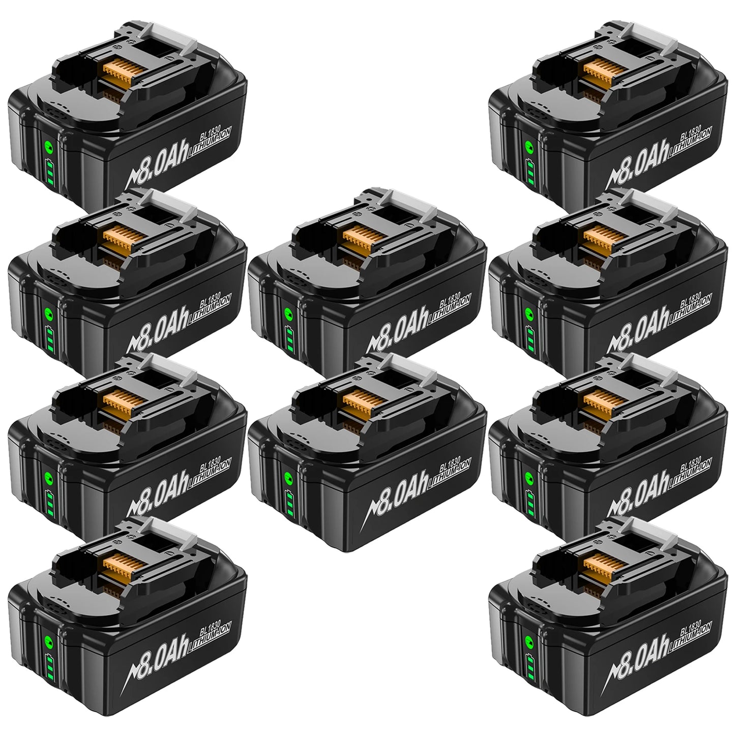 For Makita BL1830 Battery 18V 8000mAh Battery BL1830 BL1815 BL1860 BL1840 Tool Rechargeable Battery With 6A Charger
