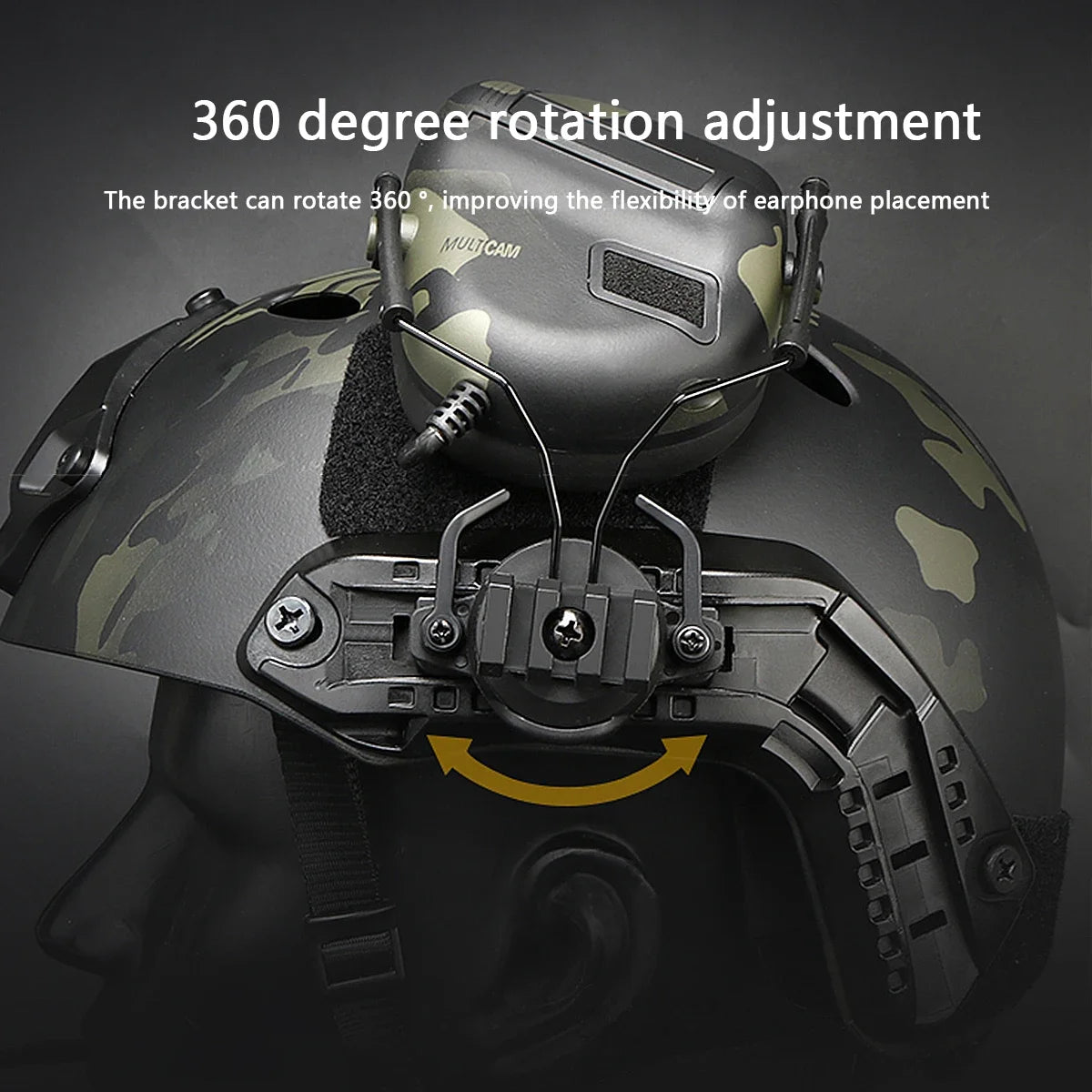 Tactical Helmet Headset Non-picking Noise-Cancelling Headset For Gen5 Helmet Headset Baofeng Radio PTT Adapter Mobile Earphone