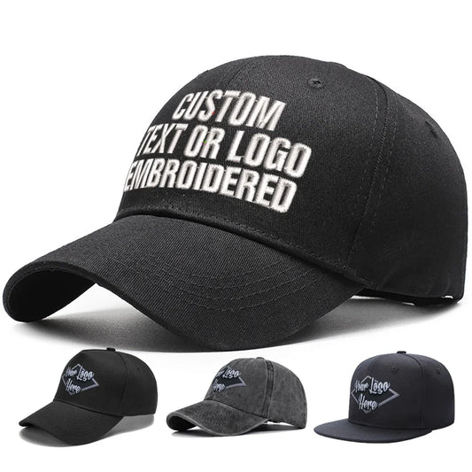 EMROJENTIA Custom Embroidered Caps and Hats - Personalized Logo or Text- - Ideal for Business, Events, and Gifts