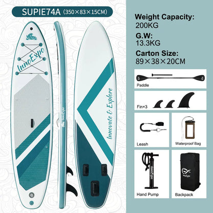 Uppblåsbar SUP-bräda från InnoExpo med halkfri yta – 320–350 cm