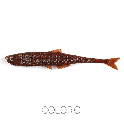 NEW Supercontinent leanness ShadTeez 60mm/80mm Perch Bass Artificia Pike Zander Predator Fishing 3d eyes Soft lure Fishing lures