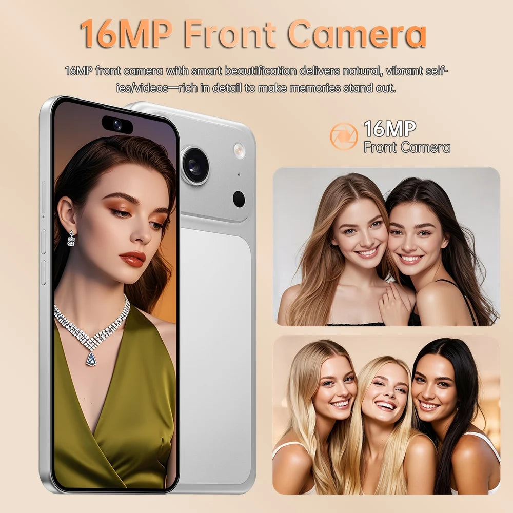 Cellphones 15T Pro Original Face Recognition Android 15 Mobile Phones 5G Dual Card 7800mAh 7.3 inch Global Version Unlocked Smartphone
