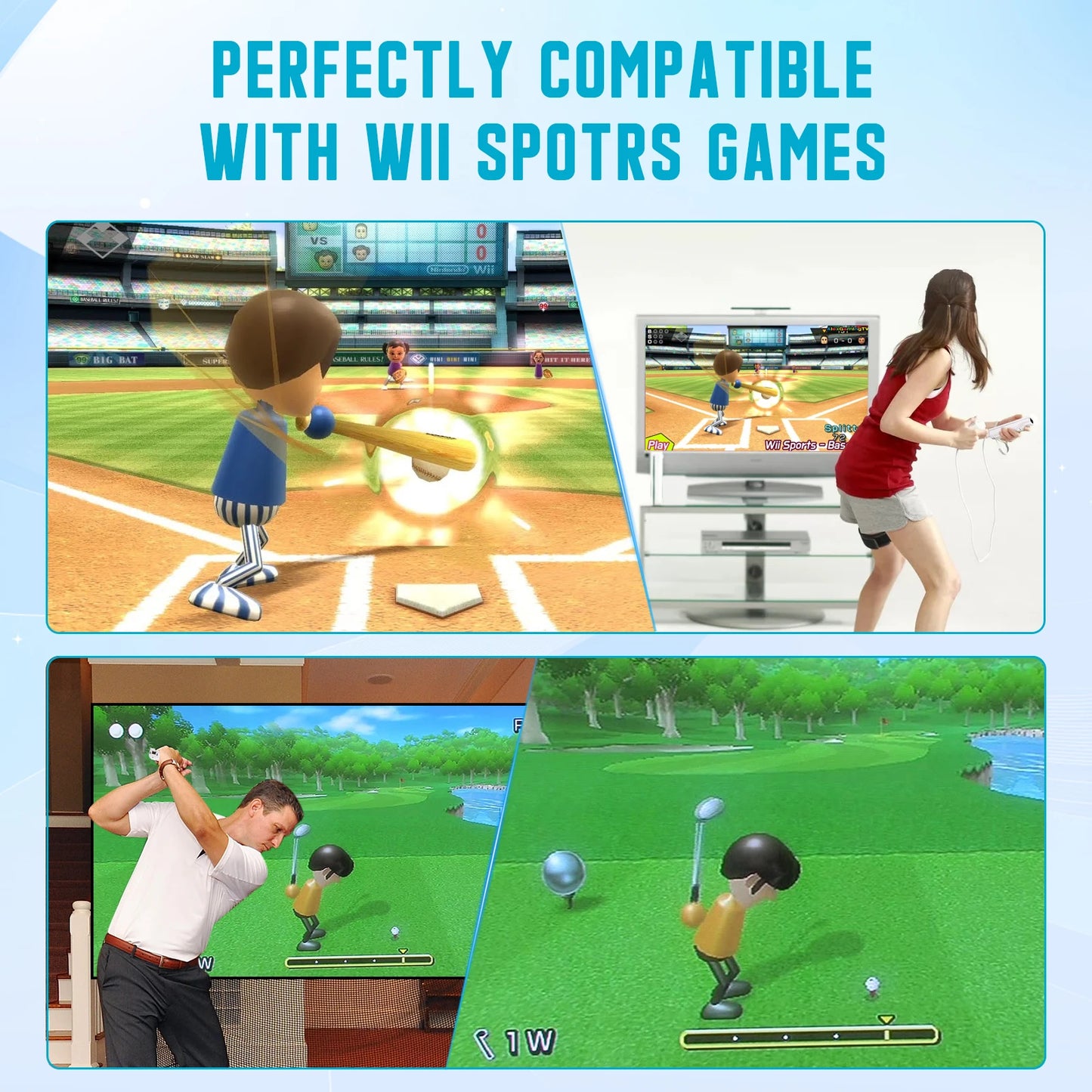 Nintendo Wii Trådlös Handkontroll 2-i-1 – Med/Utan MotionPlus, Silikonskål, Bluetooth, Wii/Wii U/Wii Mini