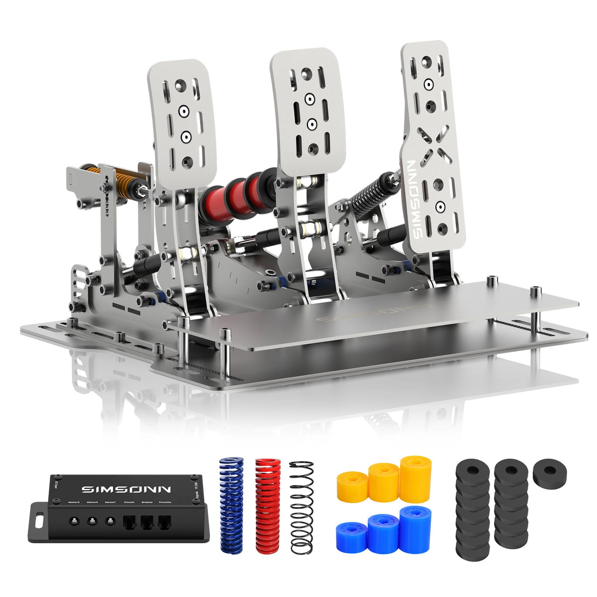 SIMSONN Plus X Sim Racing Simulator Pedal PC Simracing Pedals Support VAM Series Vibration Motor Driving Game Accessories