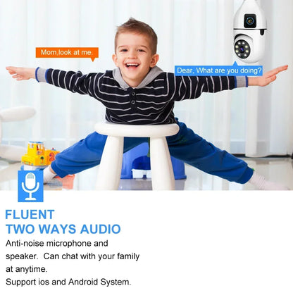 WiFi IP Camera E27 Bulb Cam 8MP Wireless Baby Monitor AI Tracking Security Video Surveillance Pet Cameras 5MP SmartLife Indoor