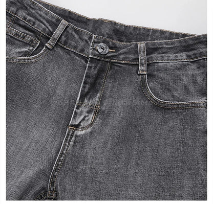 Tunna stretchiga denimjeans för män