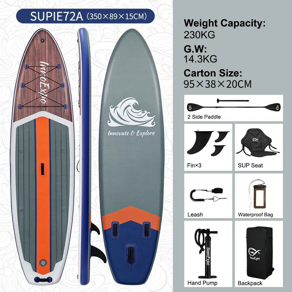 Uppblåsbart SUP-bräde InnoExpo med tillbehör – 320–350 cm