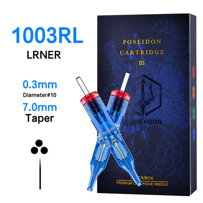 10Pcs POSEIDON V3 Pro Tattoo Needles High Quality Disposable Permanent Makeup Tattoo Cartridge Needles For Tattoo Machine