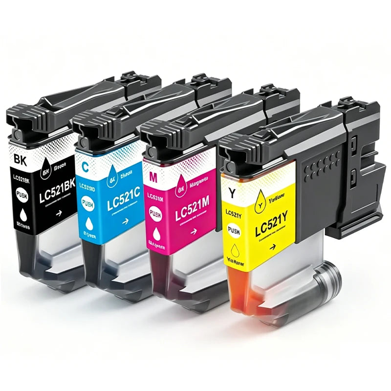 LC521 Kompatibel Bläckpatron för Brother DCP-J1260W DCP-J1310DW DCP-J1313DW DCP-J1360DW DCP-J1460DW