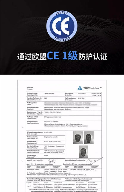 CE Certified Motorbike Leather Jacket for Men Autumn Winter Warm Windproof Riding Coat with Removable Liner Motorcycle Jacket