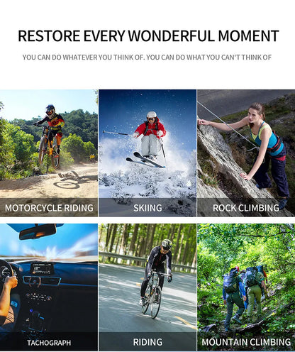 SC002 Action Camera 4K With Remote Control Screen Waterproof Sport Camera drive recorder Sports Camera Helmet Action Cam