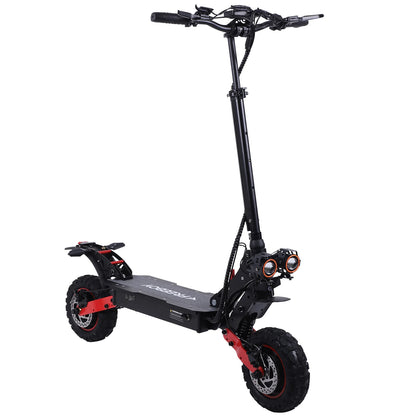 H6 hopfällbar elscooter med 11-tums luftdäck och dubbla skivbromsar