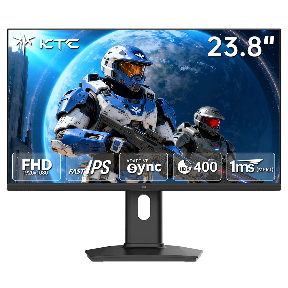 Ktc H24F7-2 23.8" Fhd Fast Ips Gaming Monitor, 240Hz, 1Ms Mprt, Hdr400, 99% Srgb, Freesync & G-Sync Compatible, Height Adjustable Pivot Stand, HDMI 2.0, Dp 1.4, 100mm X 100mm Vesa, Low Blue Light