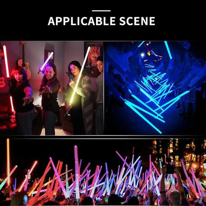 Lightsaber 2 In 1 RGB Adjustable Light Saber Toys Children Double Switch Sword Toys For Boys Luminous Gifts Light Saber