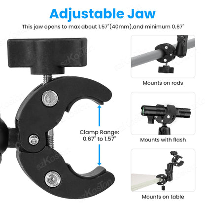 For Insta 360 X5 X4 X3 GO 3S Motorcycle Bicycle Clip Bracket for GoPro 13 12 11 DJI Action 6 Bike Selfie Stick Camera Accessory
