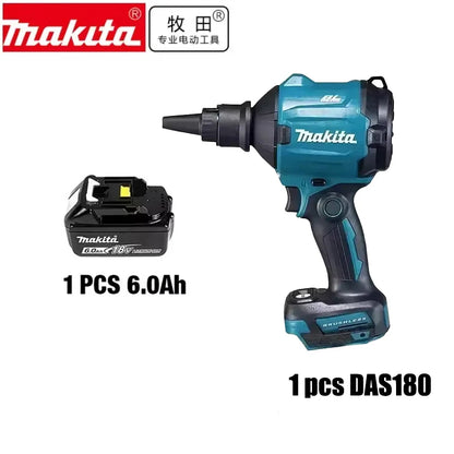 Makita BL1860B 18V 6Ah 6000mAh uppladdningsbart batteri och DAS180 18V blåsmaskin