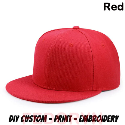 FEDORYN Snapback Keps Splice-Färger Hip Hop – 40 Färger Akryl/Polyester Justerbar Unisex Anpassad Brodyr Tryck Grossist Dropshipping