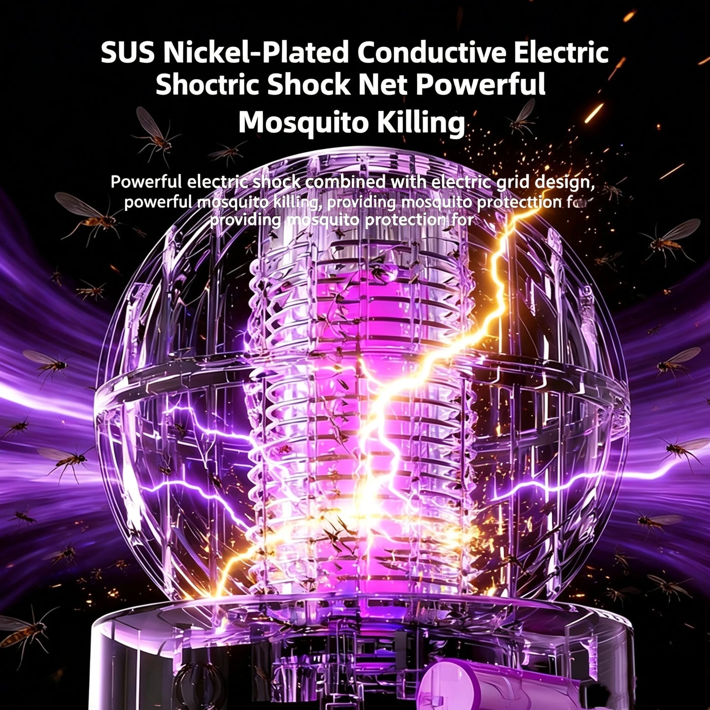 Portable Electric Mosquito Killer Lamp USB UV Light Insect Trap Indoor Home Bedroom Mute Bug Zapper Mosquito Repellent Light