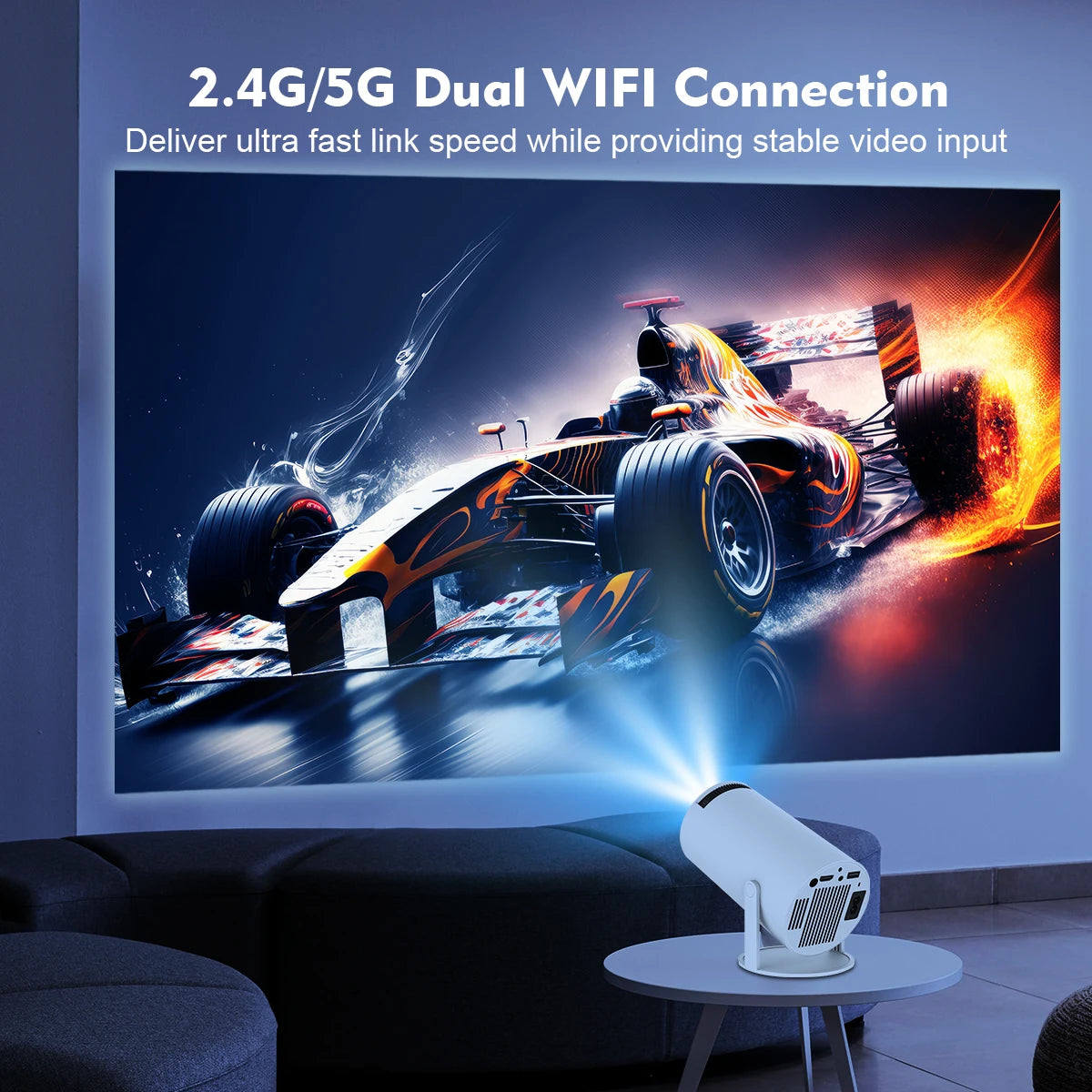 Magcubic HY300 Pro 8K HD Projector Android14 Dual Wifi6 290ANSI Allwinner H726 BT5.0 1280*720 Home Cinema Outdoor Projetor HY300