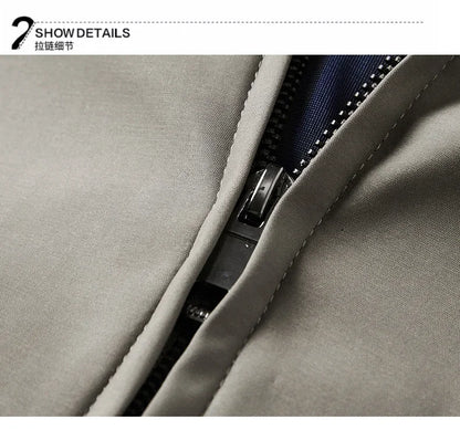 Herr Businessjacka – Smart Casual Kavajtröja med Nedfälld Krage, Vår & Höst, 4 Färger