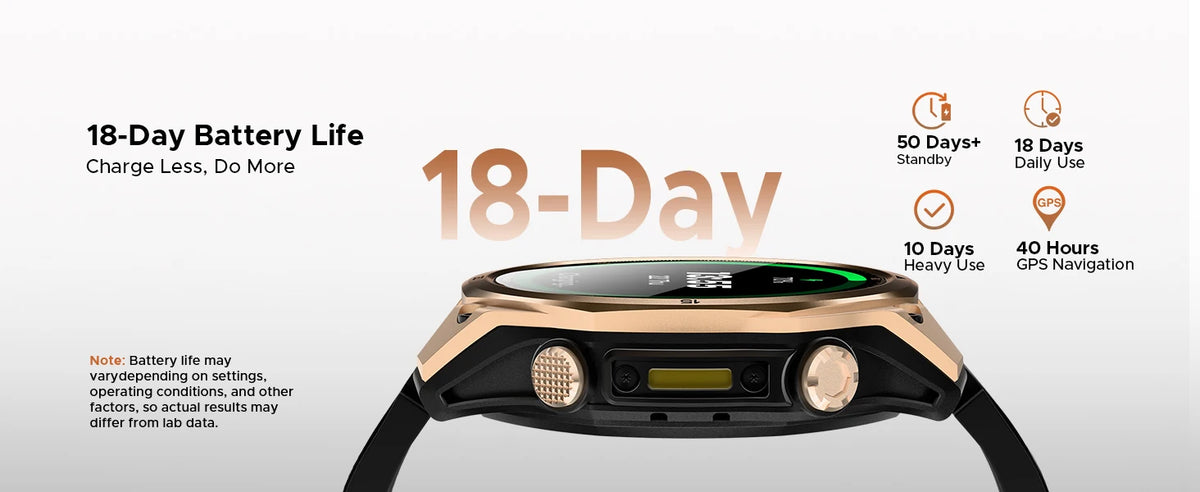 DOOGEE Anywise W1 AI Smart Watch GPS 1.43" AMOLED Display 24Hrs Health Monitoring 5ATM Water Resistance Waterproof Sport Watch