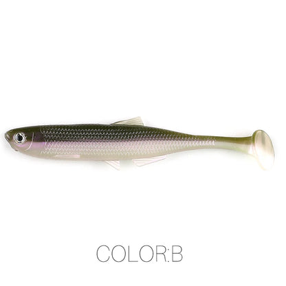 Supercontinent leanness ShadTeez T-tail 5cm/7.5cm/12cm Pike Zander Predator Fishing 3d eyes Soft lure Fishing lures
