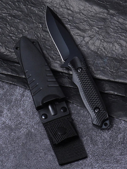 Durable High Hardness Fixed Blade Knife with Protective Sheath Outdoor Camping Fishing Cutting Utility Tool