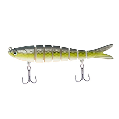 CIBO Fiskedrag Stort Kit – Swimbait Jointed Lure för Gös Abborre Gädda Hav Sjö Å, 12 Färger + 5-pack