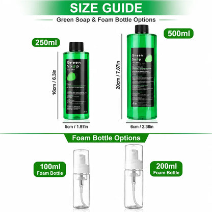 Tattoo Green Soap Concentrated Cleaning Solution Foaming Bottle Tattoo Soap Skin Cleanser For Tattoo Artists Aftercare Supplies