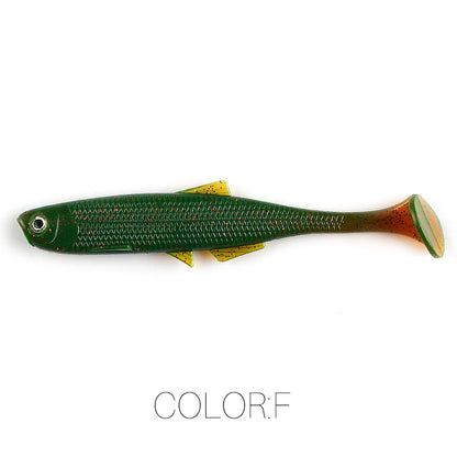 Supercontinent leanness ShadTeez T-tail 5cm/7.5cm/12cm Pike Zander Predator Fishing 3d eyes Soft lure Fishing lures