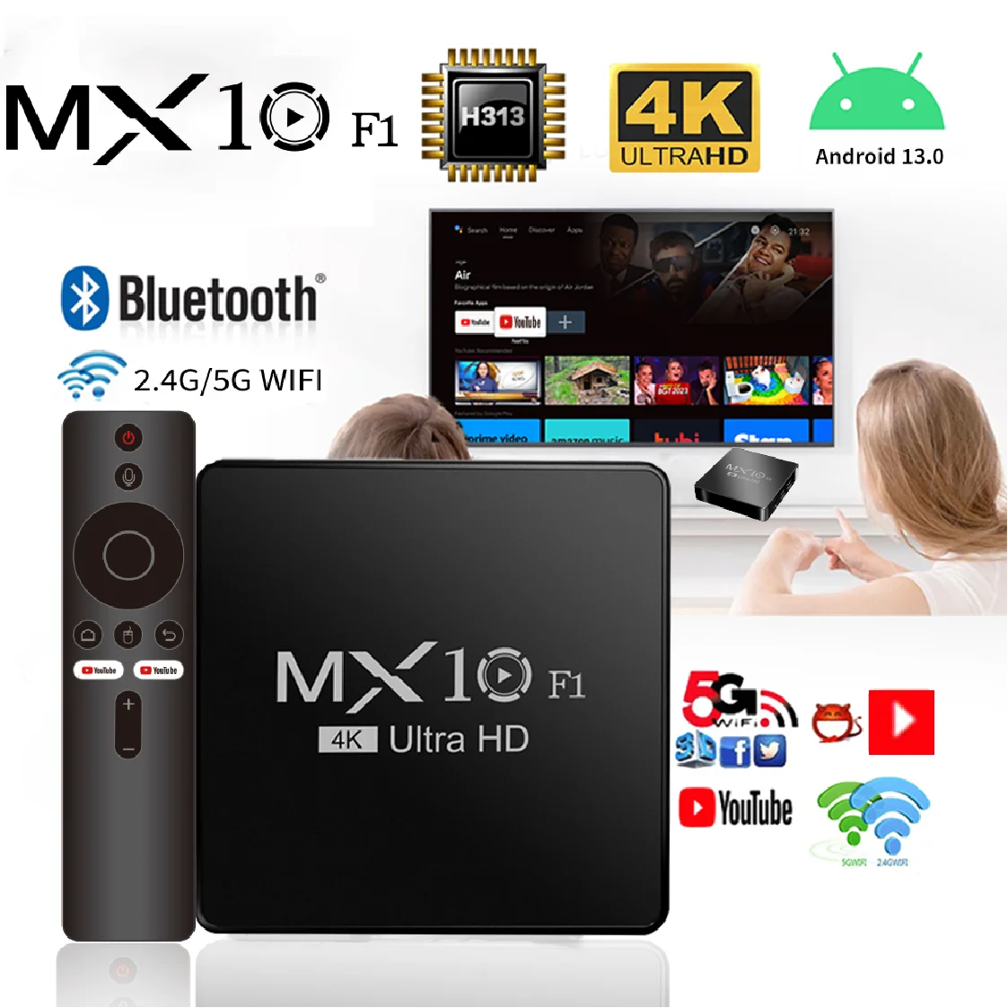 android tv box decoder 2024 4k android 13 mx10 f1 digital wholesale onn certificado smart android tv box