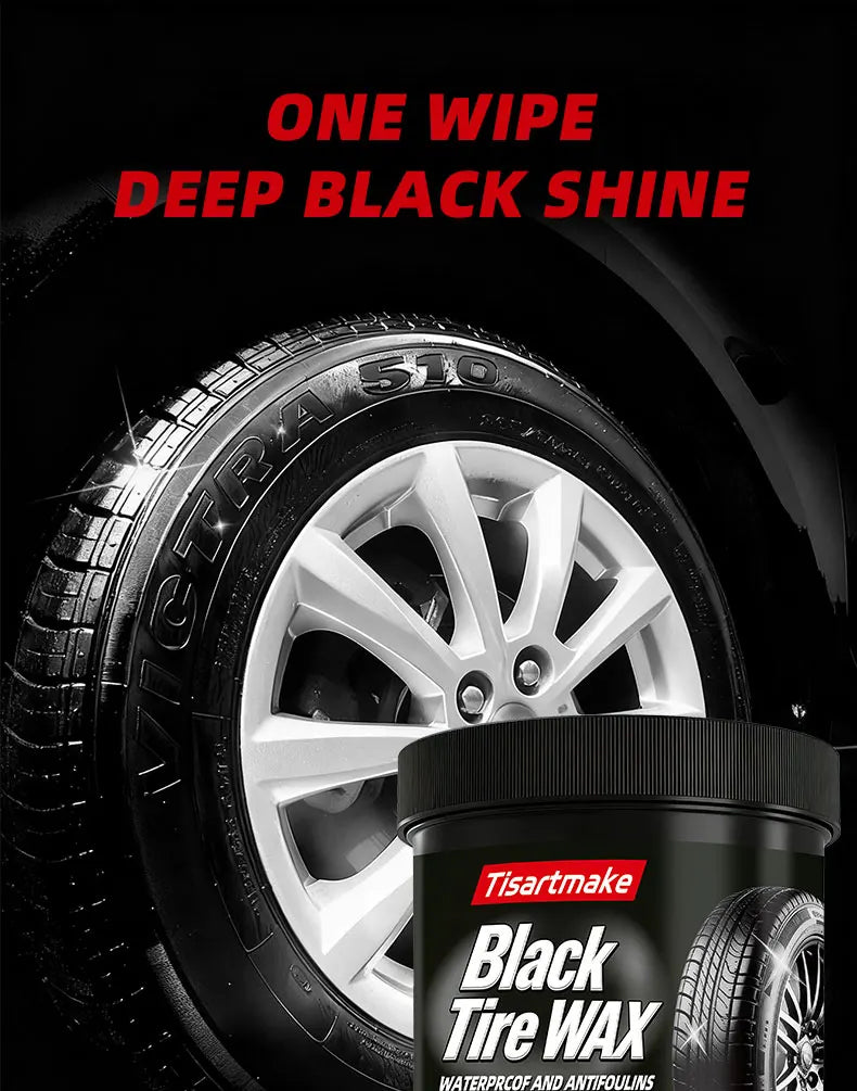 150g Tire Shine & Retread Wax - Durable Anti-Aging Gloss Enhancer for Car Tires, Blackening Care Agent