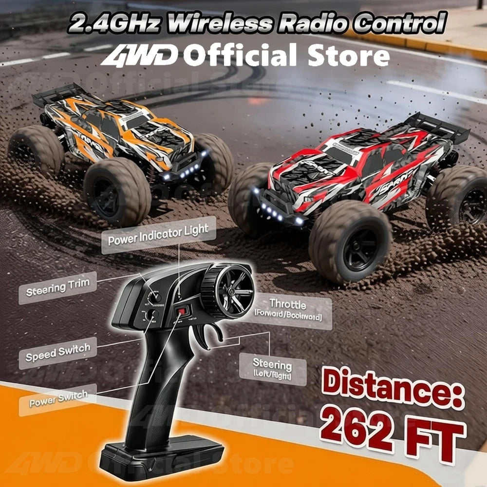 4WD radiostyrd bil i skala 1:16 med 4 kanaler