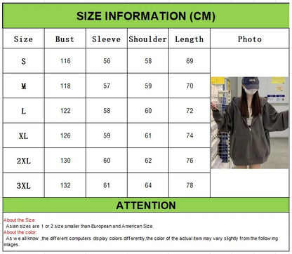 Korean Fashion Zipper Hood Sweatshirt Women Autumn Long Sleeve Tops Casual Y2K Hoodies Streetwear Harajuku Loose Jackets Coats