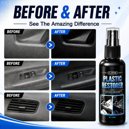 Car Plastic Restorer Back To Black Gloss Auto Plastic Leather Renovator Long Lasting Coating Liquid Auto Polish Repair Products