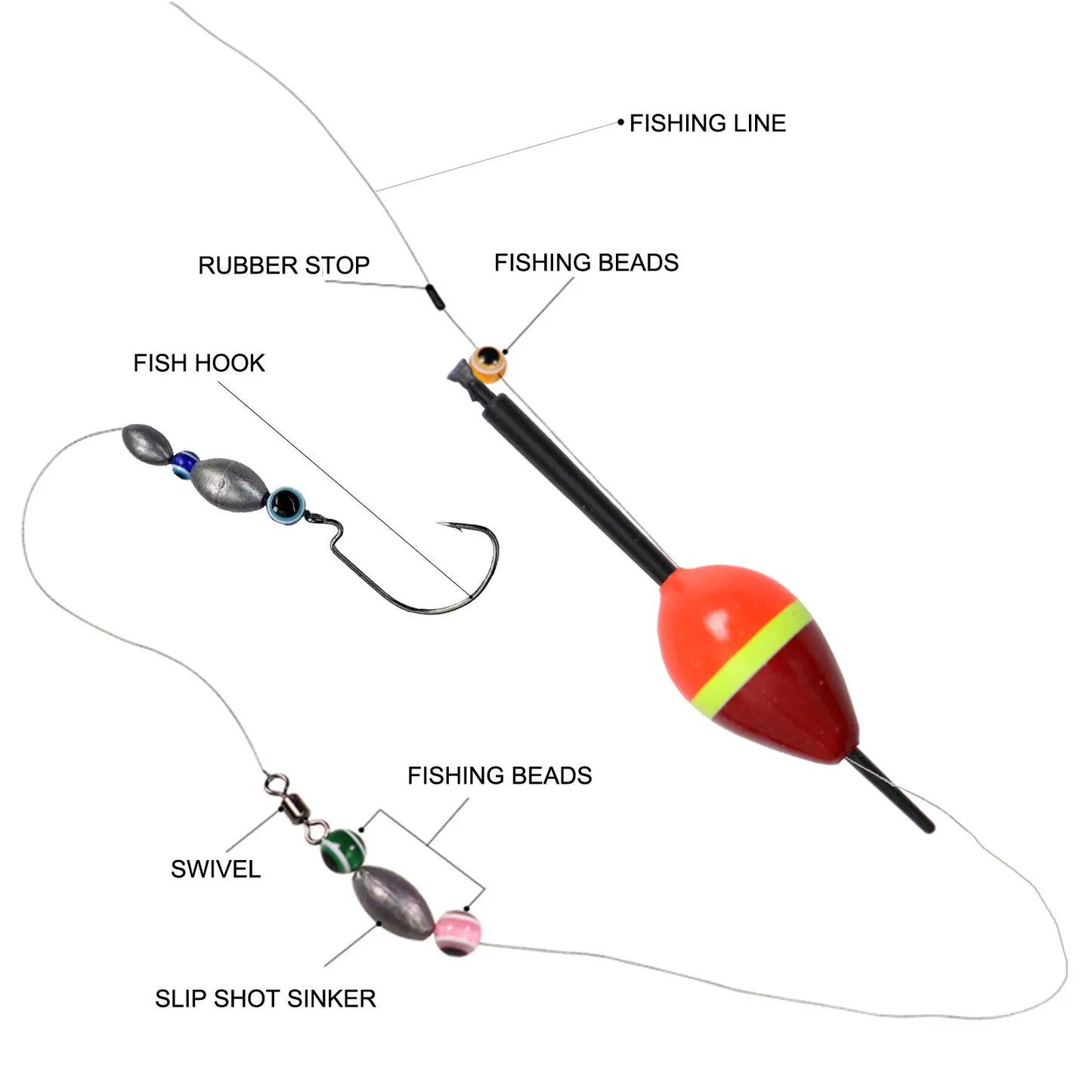 FREE FISHER 10pcs/Lot Lighted Fishing Floats,8cm Bobbers,Collection Cork Buoy Paulownia Wood Floats Plastic Stick Buoyancy 2g
