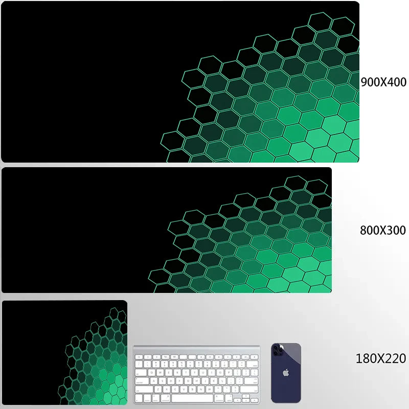 900x400 Geometric Art Large Gaming Mouse Pad Gamer Big Mouse Mat Computer Gaming Locking Edge MousePad Keyboard Desk Mice Pads