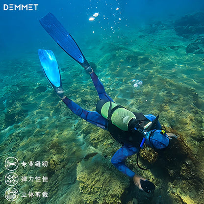 HOT 3mm Camouflage Wetsuit Long Sleeve Fission Neoprene Submersible Diving for Men Keep Warm Tops and Pants 2-pieces Sun Protect