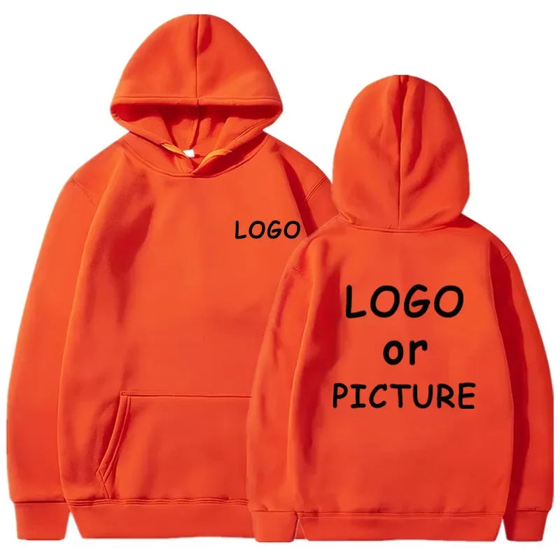 Hoodie Eget Logotyp & Tryck – Enfärgad | Reklamkläder & Streetwear