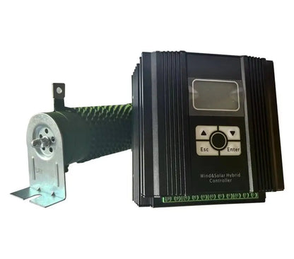 Vertikal Vindturbin 10kW/30kW 12V–220V – Magnetlevitation Kärnlös 2 Blad Nätansluten/Off-Grid Hushåll Båt Gata, 6 Färger