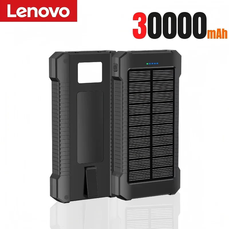 Lenovo 200000mah Solar Power Bank Portable Large Capacity Super Fast Charging Outdoor External Battery For iPhone Samsung Huawei