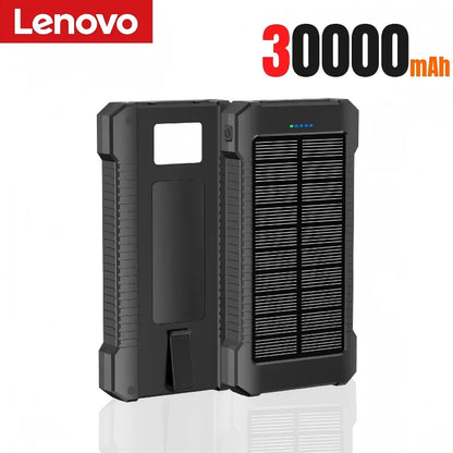 Lenovo 200000mah Solar Power Bank Portable Large Capacity Super Fast Charging Outdoor External Battery For iPhone Samsung Huawei