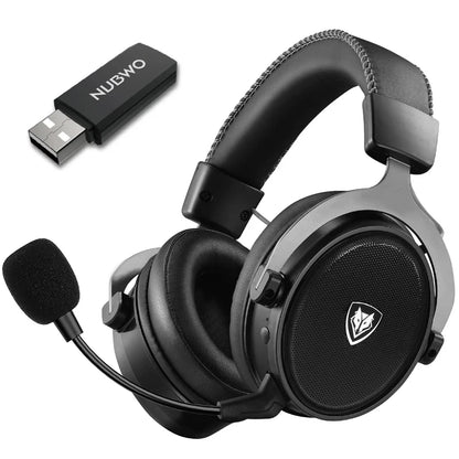 NUBWO G07 Wireless Gaming Headsets for PC, PS4, PS5 2.4GHz Ultra-Low Latency HIFI Stereo Noise Cancelling MIC Gaming Headphones