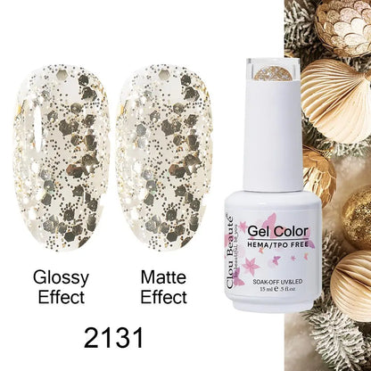 Clou Beaute Gel Nail Polish Neon Brown Royal Blue Red Green Pastal Nude Nail Art Varnishes Gel Lacquer Top Coat UV Gel Nail