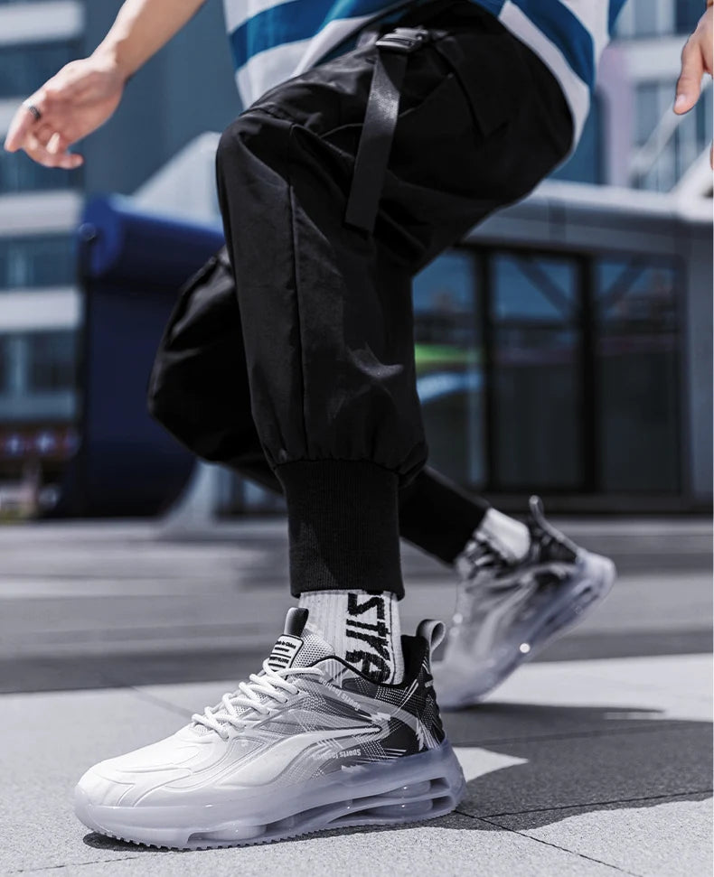 Men's Fashionable Basketball Shoes Air Cushioning Comfortable Non-Slip Breathable Shock-Absorbing Men's Outdoor Activities